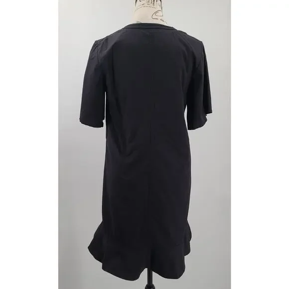 Proenza Schouler silk babydoll dress black Size 4 Preloved Excellent Whimisgoth - Picture 3 of 11
